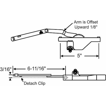 Strybuc LH DYAD OPERATOR-CHEST.BRONZE 36-256-8